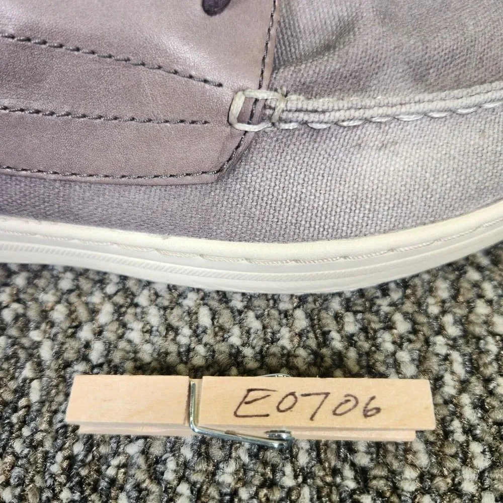 Cole Hann Grand 360 Mens Size 8.5M Grey Canvas Lace Up Casual Boat Shoes C32214